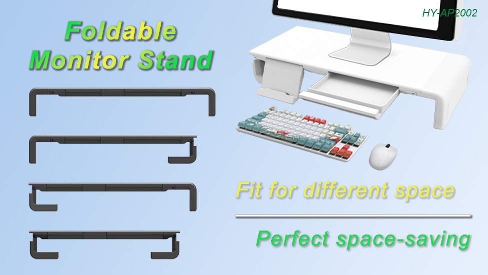 Foldable monitor stand