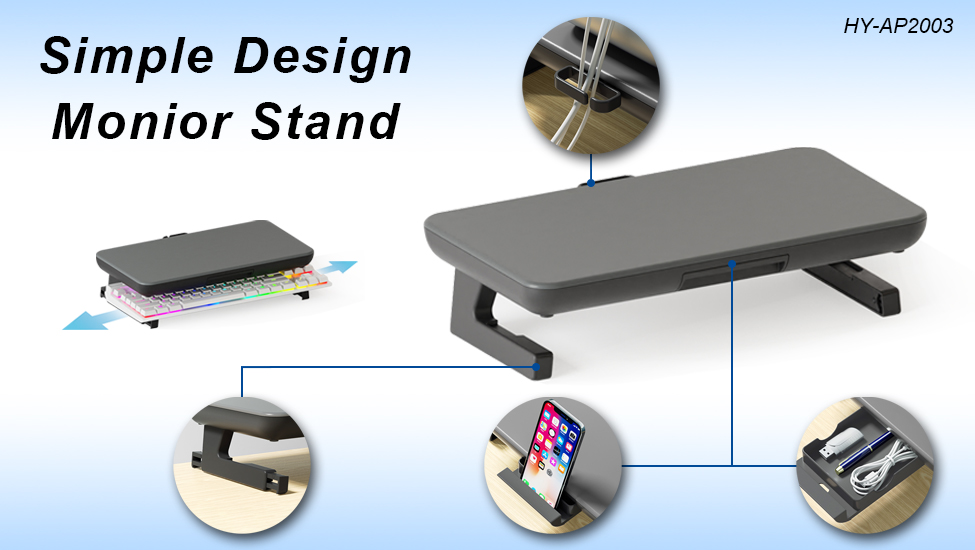 Simple design monitor stand